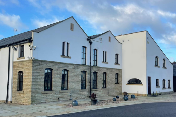 A house with painted outside walls